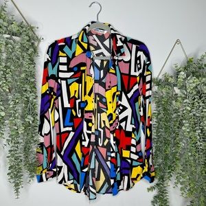 Colorful Blouse Size L